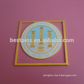 metal gold etched enamel bookmarks with school logo